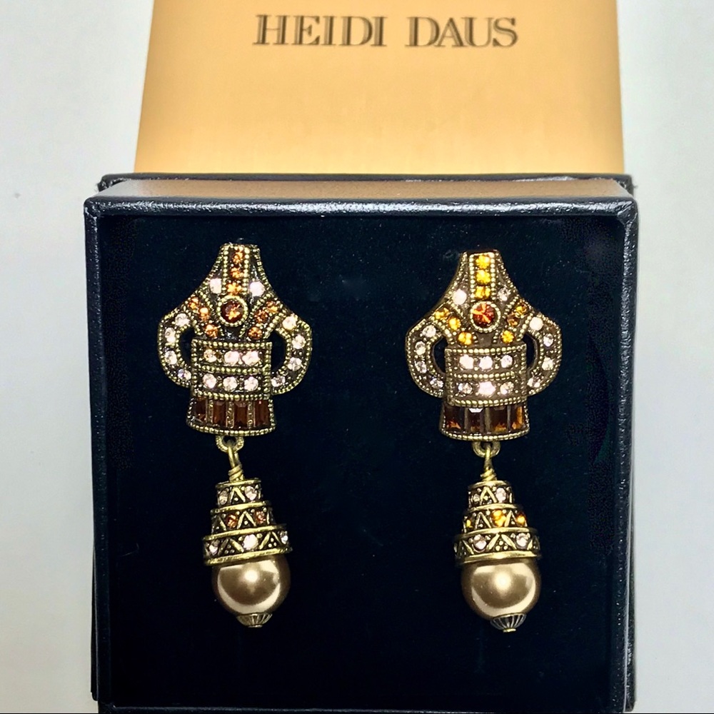 SOLD Heidi Daus *Deco Master Clasp* Drop Earring